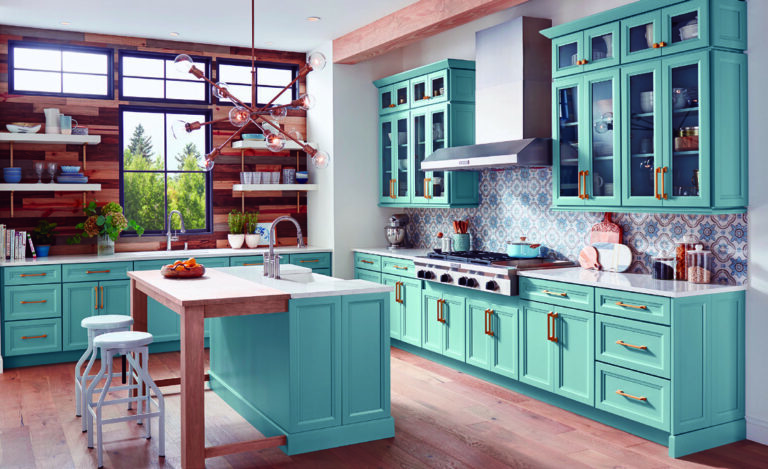 Colorful Kitchen Inspirations 5 Impactful, On-Trend Cabinet Stylings