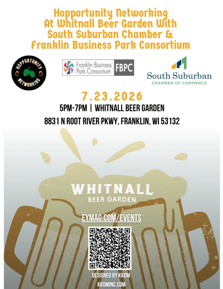 Hopportunity Networking at Whitnall Beer Garden with South Suburban Chamber & Franklin Business Park Consortium!